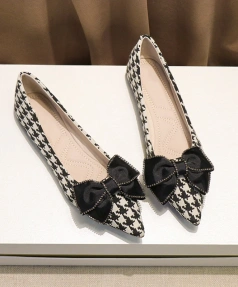 2025 Summer New Fashion Sweet Pointed Toe Shallow Mouth Women's Shoes Comfortable Casual Commuter Career Work Shoes