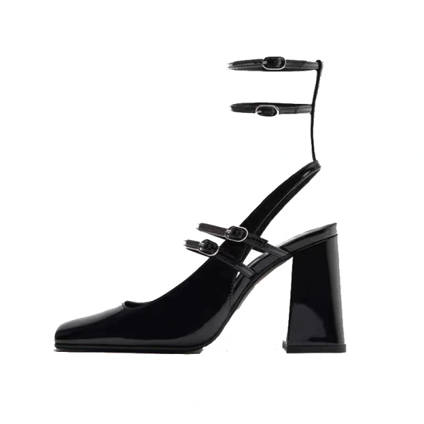 Fashion Trendy Women's High Sandals Mary Jane Pumps Sexy Strep Ankle Luxury Cute Wedding Party Pumps Summer Thin - Image 4