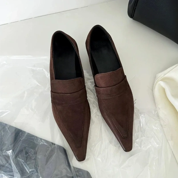2025 European American Workplace Low Heeled Shoes Are Versatile Advanced Feeling Feeling Commuting Casual Soft Soled Fule Shoes - Image 5