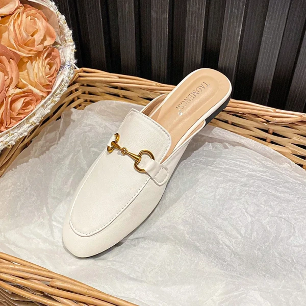Baotou Muller Women's Casual Shoes Anti-Slippery Home Wearing Sandals with Slip-On Closure Fashion Trend Semi-Trailer - Image 6