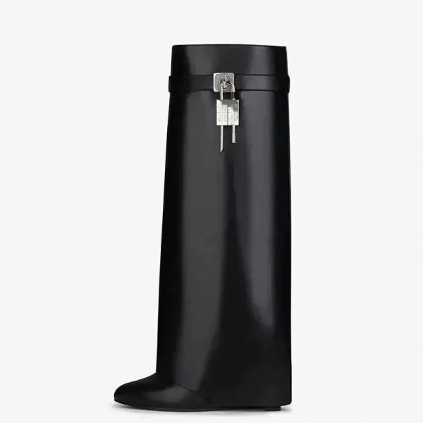 2025 European American Ankle Boots for Plus Size Women European Generation Slope Heel Head Trouser Design - Image 2