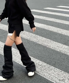 2025 New Canvas Bag Pants Pipe Boots Fashion Unique Tall Canister Knight Boot Thick Bottom Round Toe Long Boot