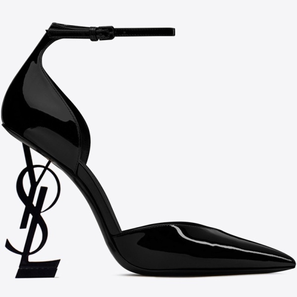 New Designer Shoes Women's Letter High Heels Classic Style Luxury Sandals Shiny Patent Leather Pointed Toe Summer - Image 5