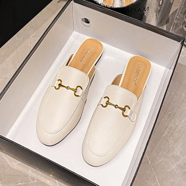 Baotou Muller Women's Casual Shoes Anti-Slippery Home Wearing Sandals with Slip-On Closure Fashion Trend Semi-Trailer - Image 4