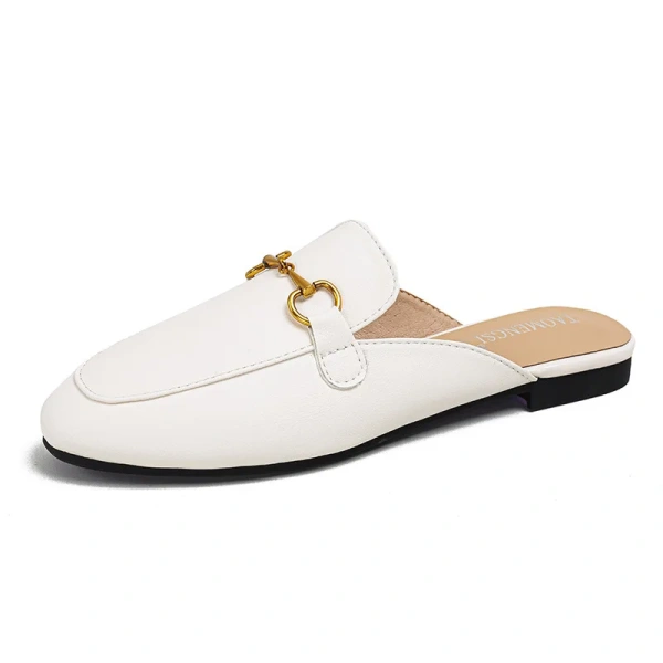 Baotou Muller Women's Casual Shoes Anti-Slippery Home Wearing Sandals with Slip-On Closure Fashion Trend Semi-Trailer - Image 5