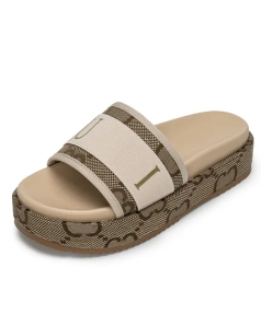 G Home Letter Printed Platform slippers Wear a Flat-heeled Sandals in Summer.