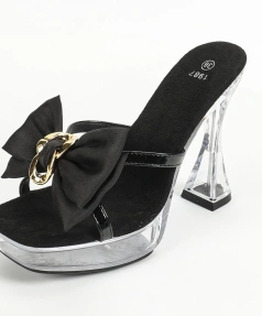 2025 New Style Crystal Wine Cup 12CM Heels Casual Outdoor Wedding Cross Strap Bow clear Platform Sandals Slipper