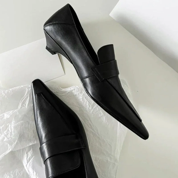 2025 European American Workplace Low Heeled Shoes Are Versatile Advanced Feeling Feeling Commuting Casual Soft Soled Fule Shoes - Image 3