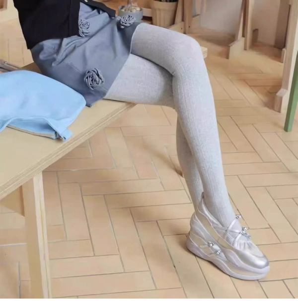 Cowhide ~ Ballet Shoes Bow Sports Casual Mary Jane Shoes - Image 5