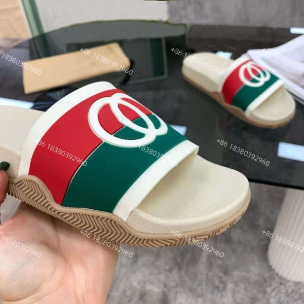 Latest Design PVC Wedge Men Slides Slippers Indoor Durable Fashion Luxury Name slippers Sandals Women' Slippers 2025 - Image 5