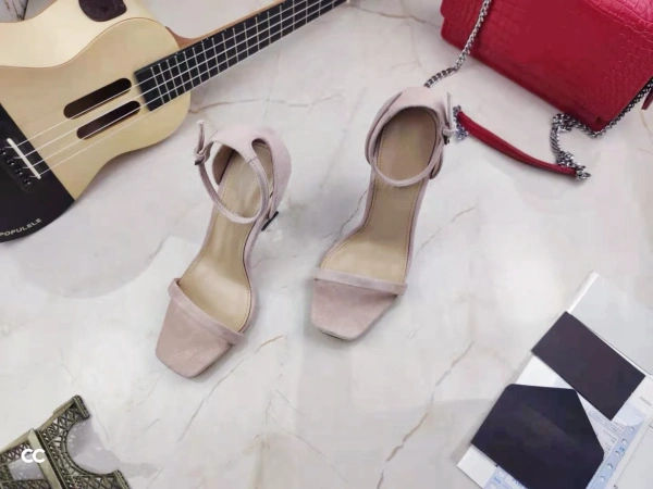 Fashion Elegant Women's Square Toe High Heels Open Toe Sandals With Monogram Heel Wedding Outdoor Sandals - Image 6
