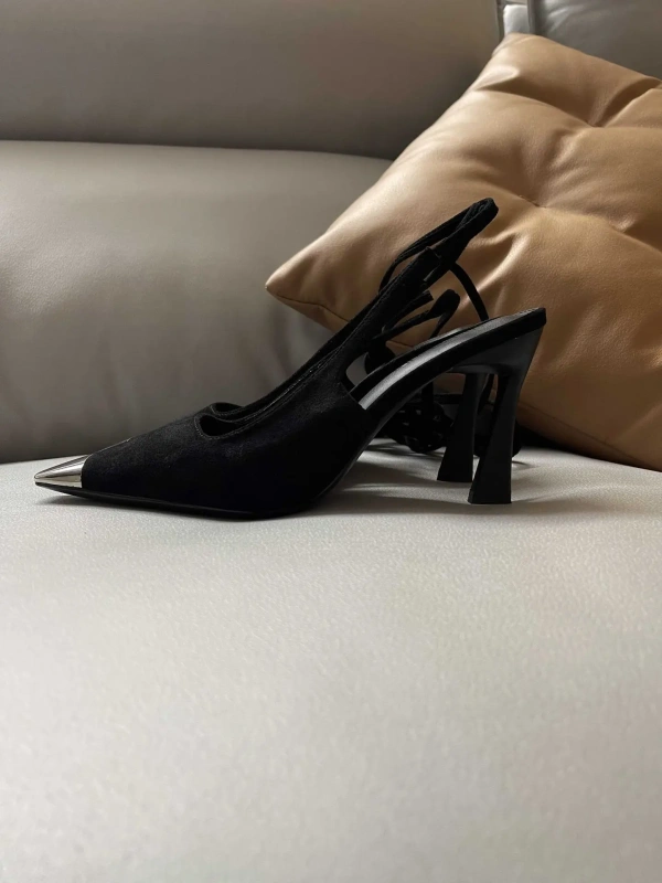 2025 Autumn Spring New Fashionable Retro Metal Iron Headed High-heeled Shoes with Trends Lace up Baotou Thin Heel Sandals - Image 6