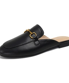 Baotou Muller Women's Casual Shoes Anti-Slippery Home Wearing Sandals with Slip-On Closure Fashion Trend Semi-Trailer