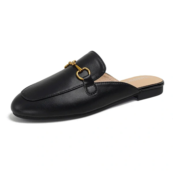 Baotou Muller Women's Casual Shoes Anti-Slippery Home Wearing Sandals with Slip-On Closure Fashion Trend Semi-Trailer