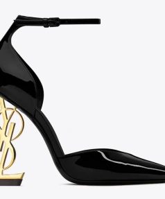 New Designer Shoes Women's Letter High Heels Classic Style Luxury Sandals Shiny Patent Leather Pointed Toe Summer