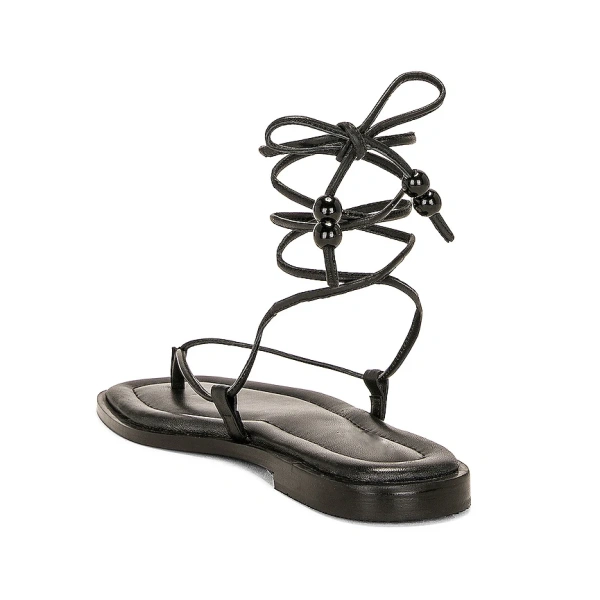 European and American New Lace up Women's Flat Soft Shoes, 2025 Summer Hot Fashion Casual Beach Student Women's Shoes