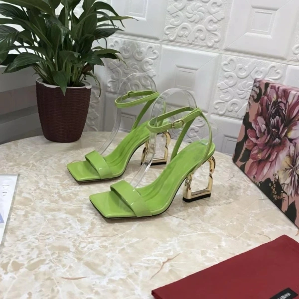 DG New Casual Cowhide Women's Shoes Sandals High Heels Party Banquet Date - Image 5